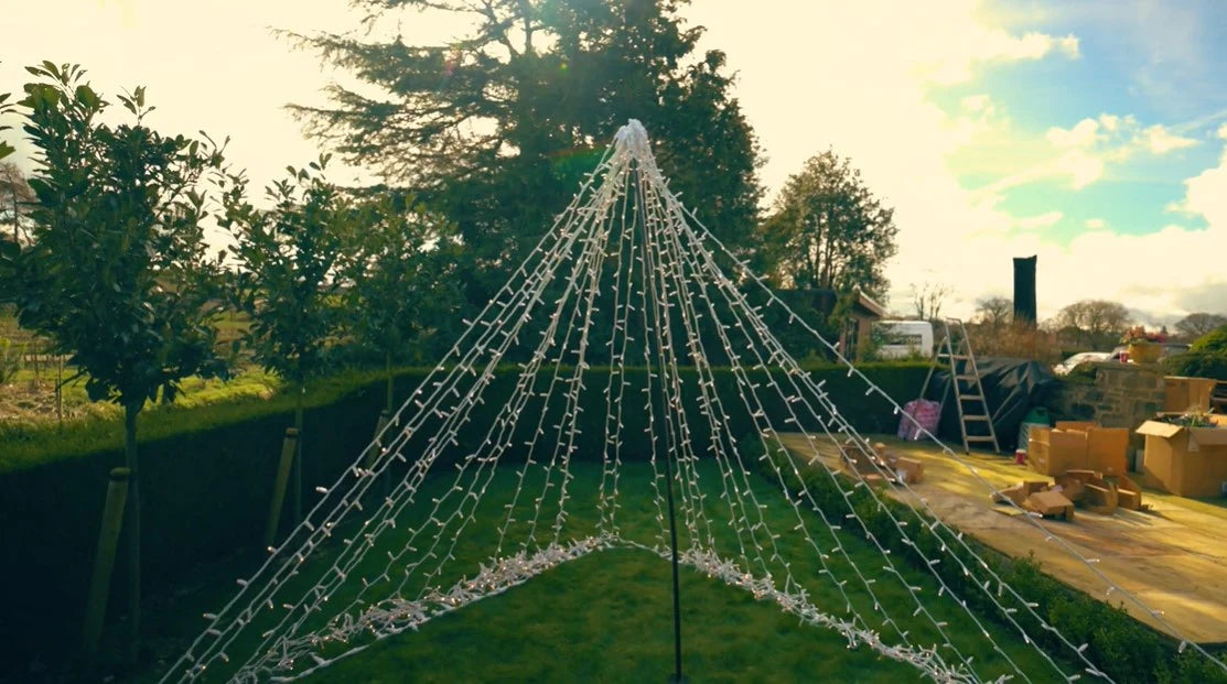 How to create an Outdoor Fairy Light Christmas Tree Love Your Lights