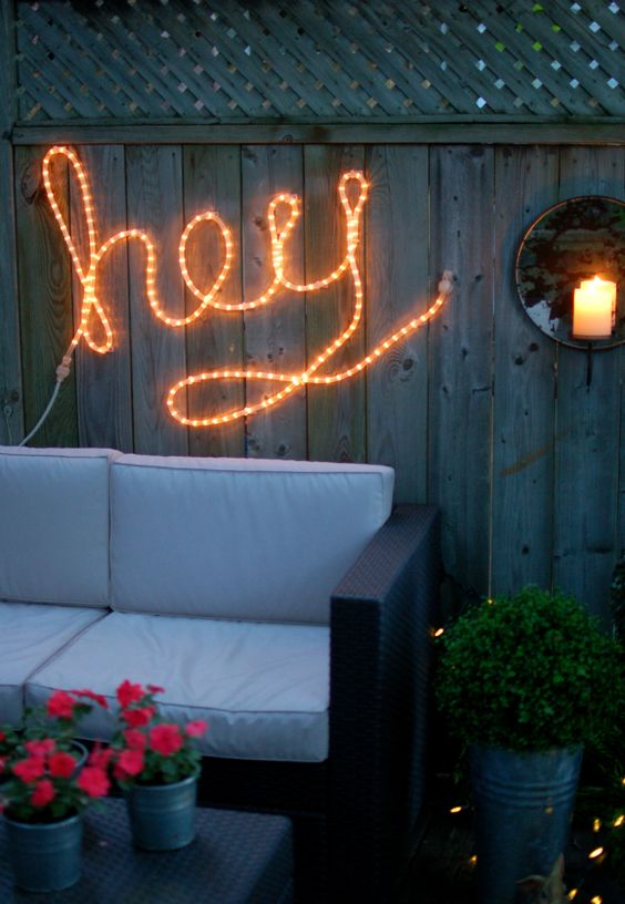 Create Your Own Rope Light Sign!