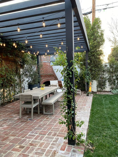 How to Hang Festoon and Fairy Lights from Your Pergola Without Using Nails