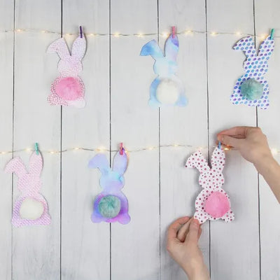 DIY - Lighting Up Your Easter Bunny Garland