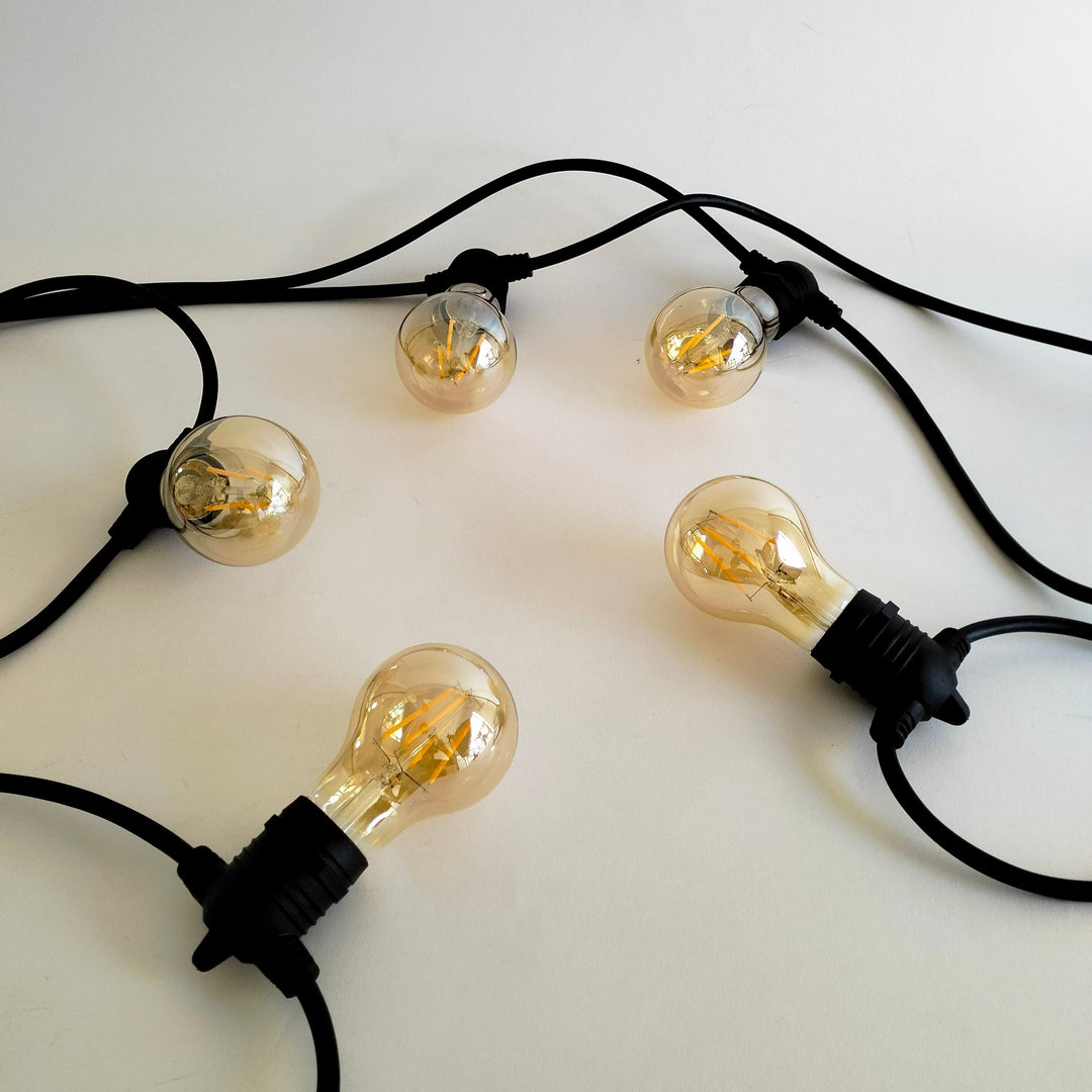A19 Amber Tinted Festoons - Love Your Lights