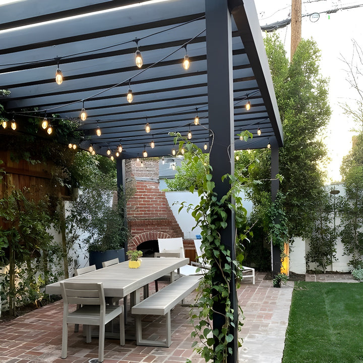 S14 Clear Bulb | 5m 10 Bulbs | Drop Hang | Dimmable Festoon Lights