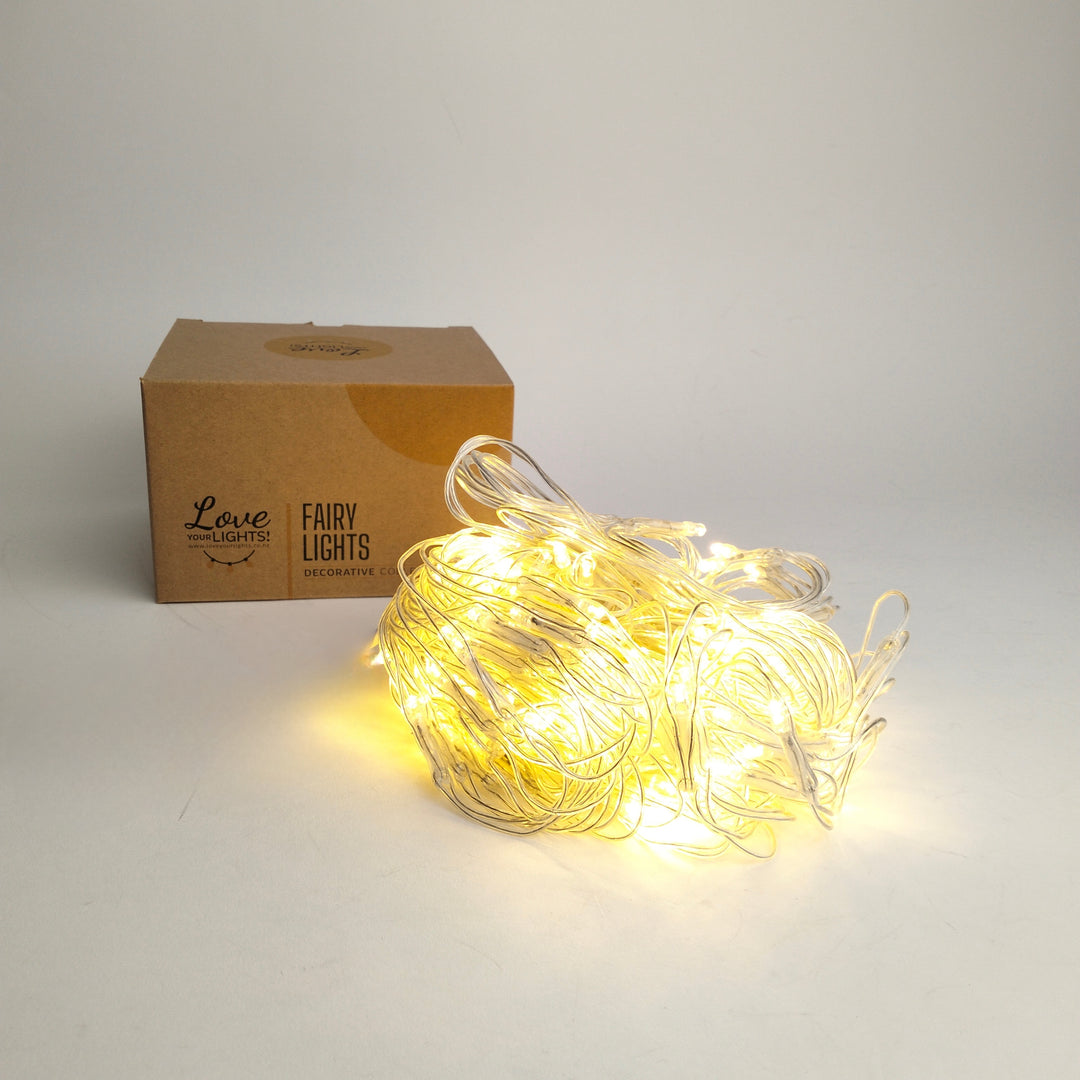 Indoor & Outdoor Net Fairy Lights | 2m x 5m PVC Clear Cable Connectable | Core Series