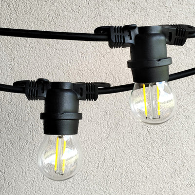 G45 Flush Mounted Clear Bulb Drop Hang Festoon Lights from Love Your Lights