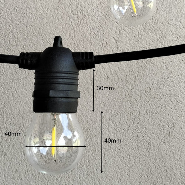 G45 Glass Bulb Connectable Festoon Lights from Love Your Lights