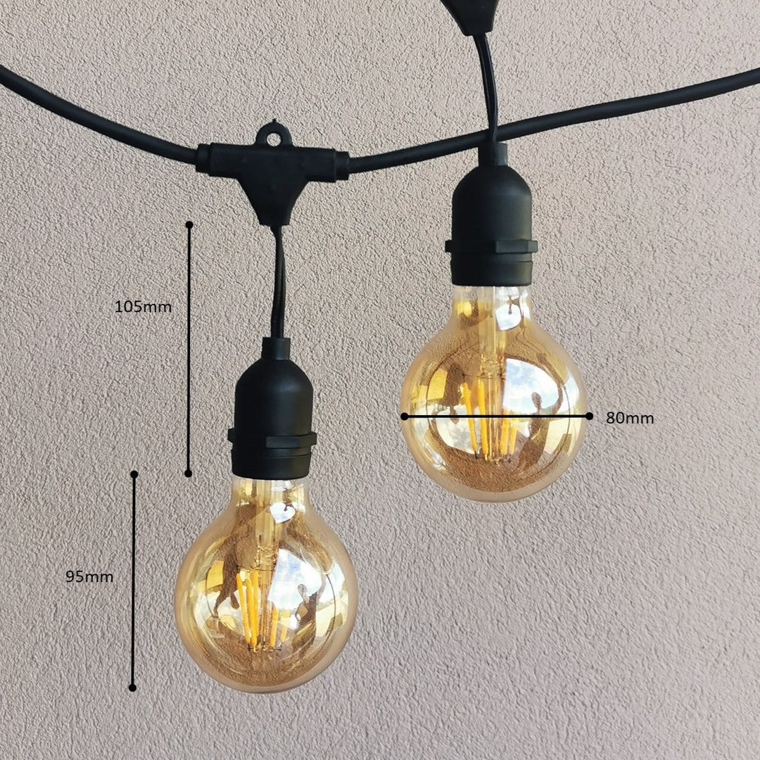 G80 Amber Bulb Festoon Lights from Love Your Lights