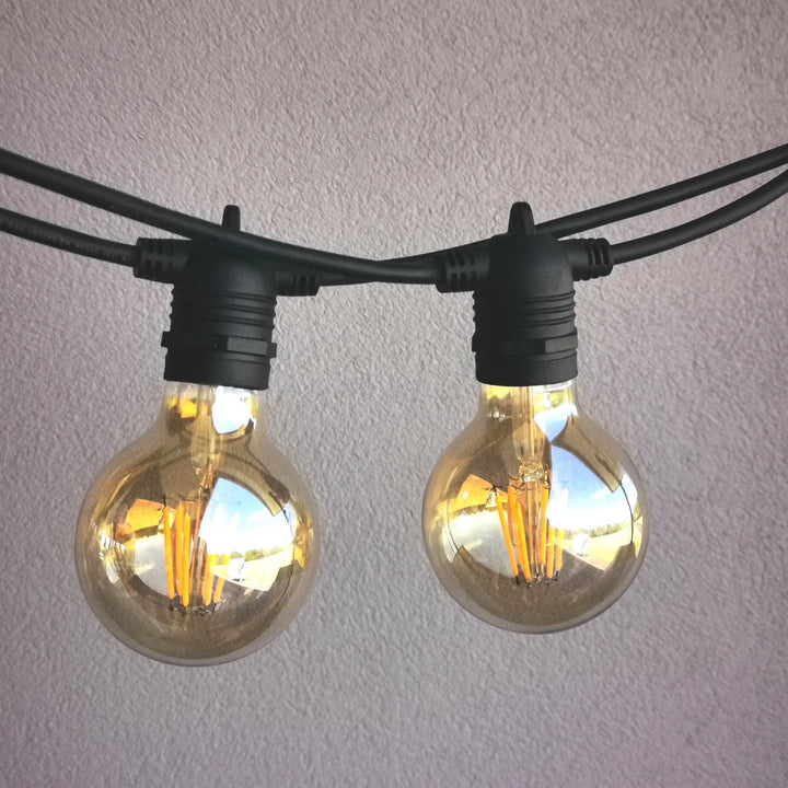 G80 Amber Flush Mount Festoon Lights from Love Your Lights
