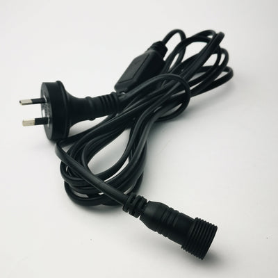 Core & Essential | 3m Black PVC with Plug | Extension Cable | Fairy Lights