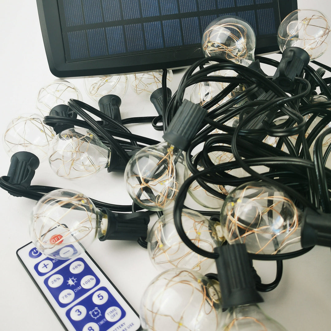 solar festoon lights