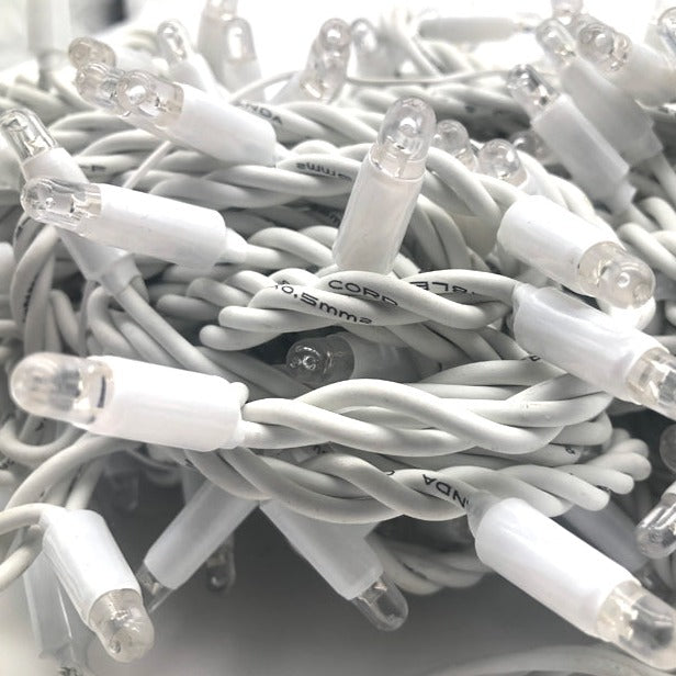 Outdoor Curtain Fairy Lights | 3m x 3m White Rubber Connectable | Pro Series