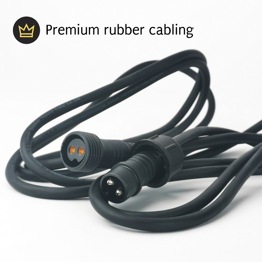 A60 Clear Bulb | 5m 10 Bulbs | Drop Hang Dimmable Festoon Lights