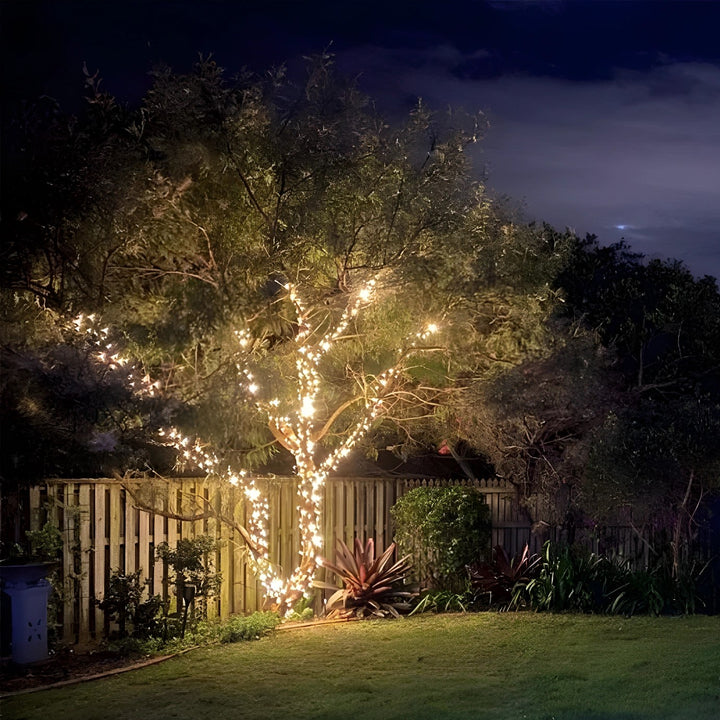 Medium Outdoor Low Voltage Fairy Lights Tree Kit  | Black Cable | 80m