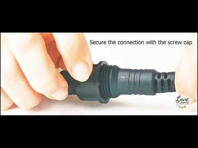 Pro Series | 5m Black Rubber with Plug | Extension Cable | Fairy Lights