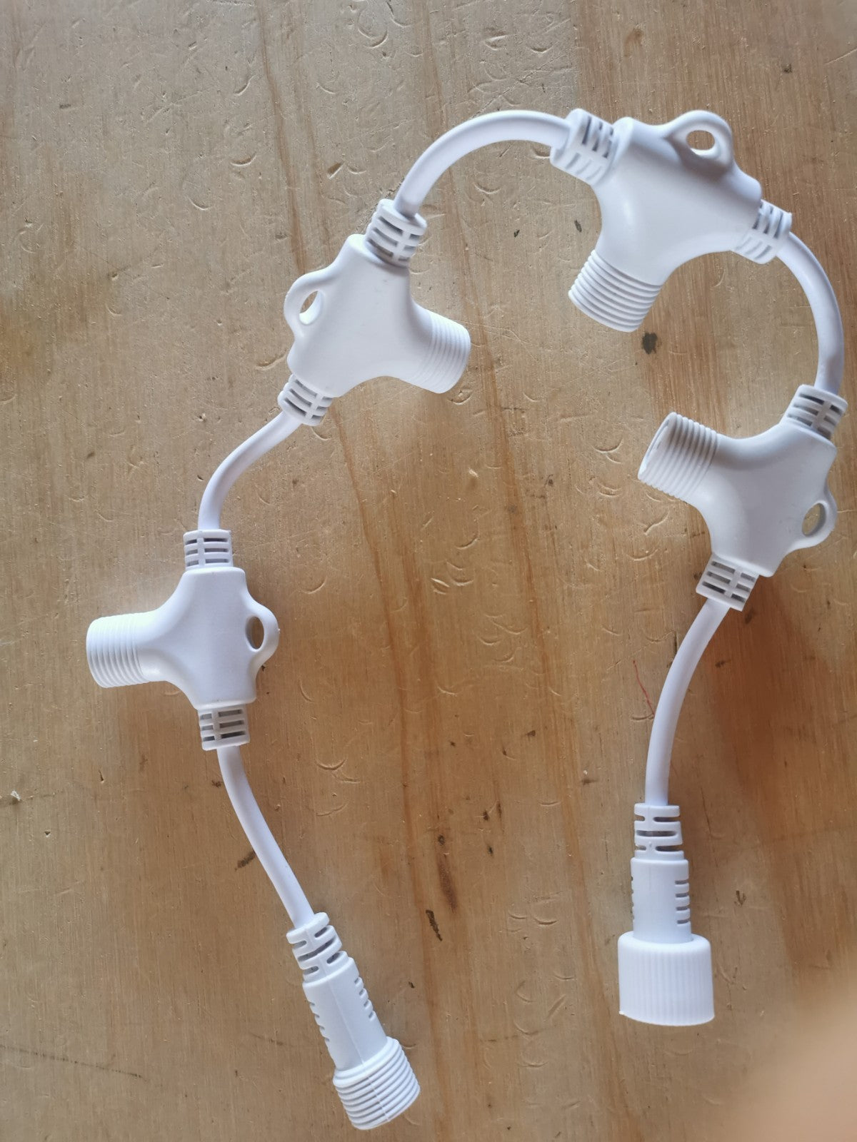 4 Ports Connector String Lights White