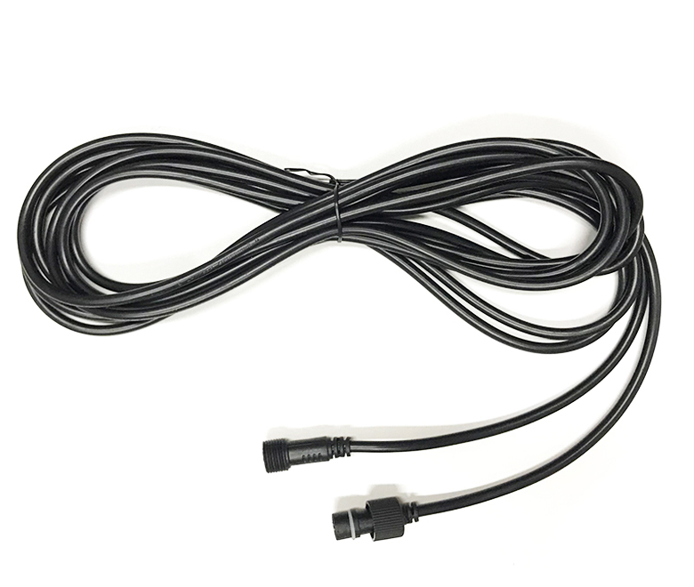 Extension Cable String Lights Black Rubber 3m Male & Female Conn