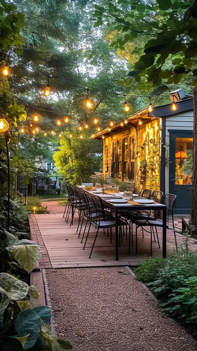 Transform your outdoor space into a magical oasis that’s both inviting and functional!