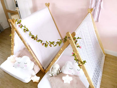 Create a Magical Teepee Sleepover Party with Fairy Lights!