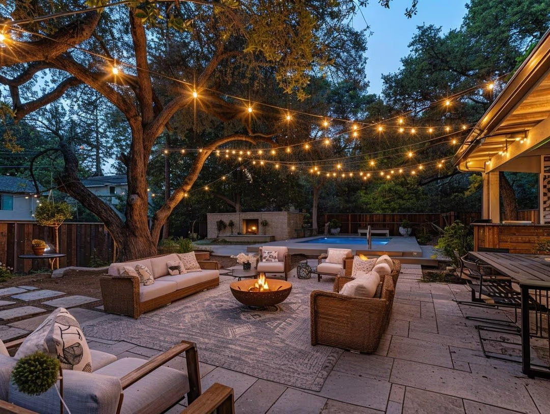 how to hang festoon lights 
