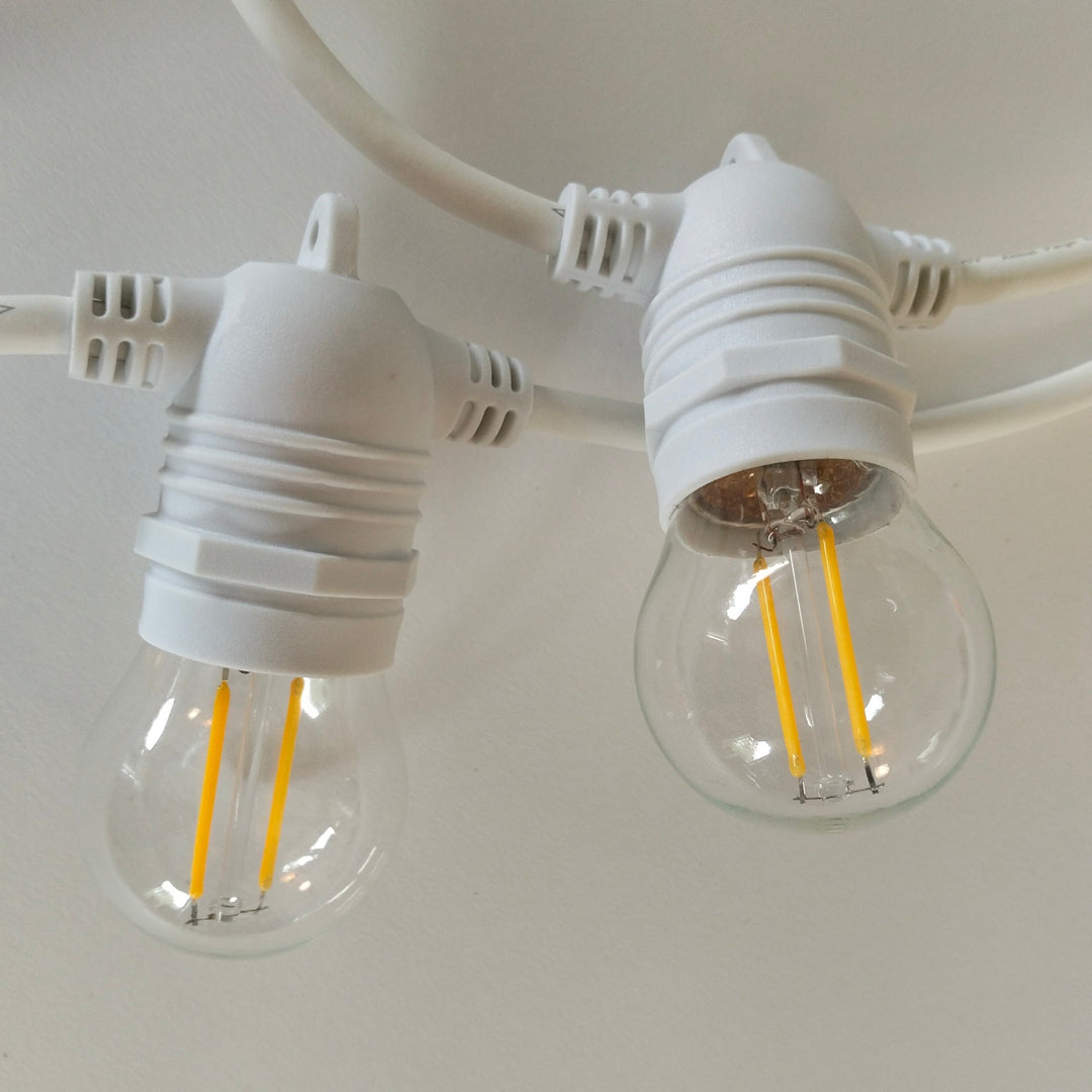 White Cable Festoon Lights
