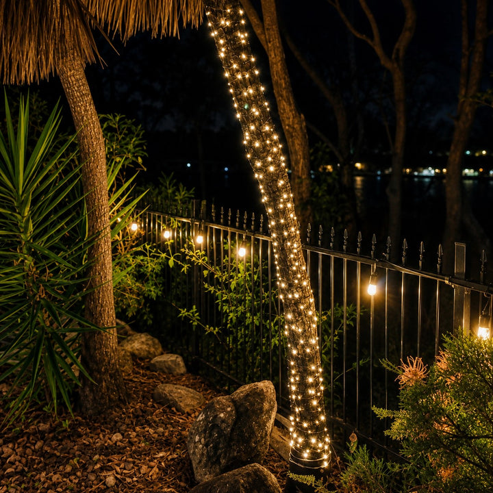 Solar S14 Festoon Lights | Drop Hang Style | 14.7m 15 Bulbs