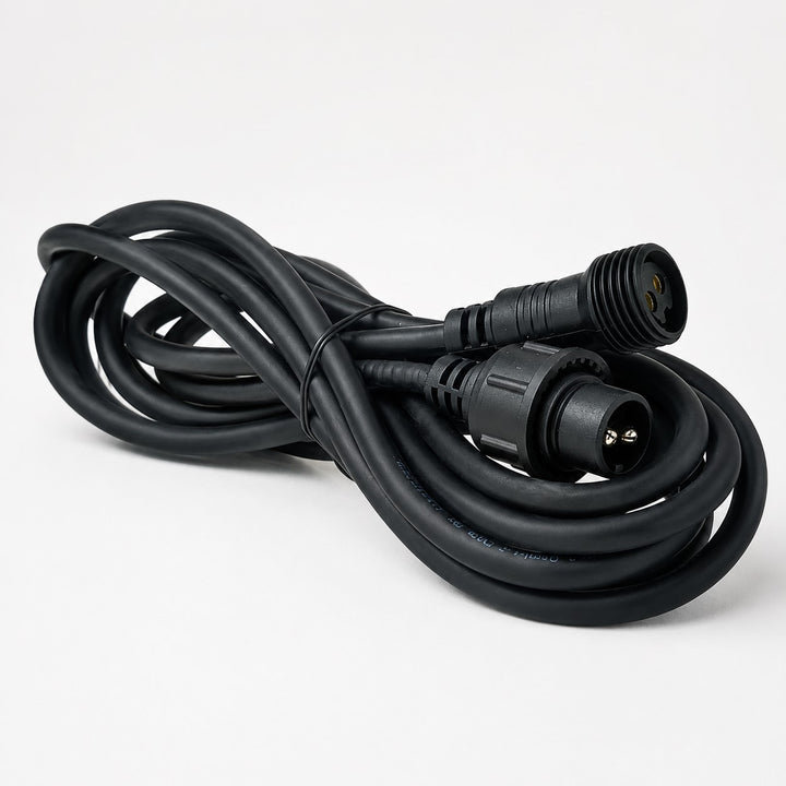 3m Festoon Light Extension Black