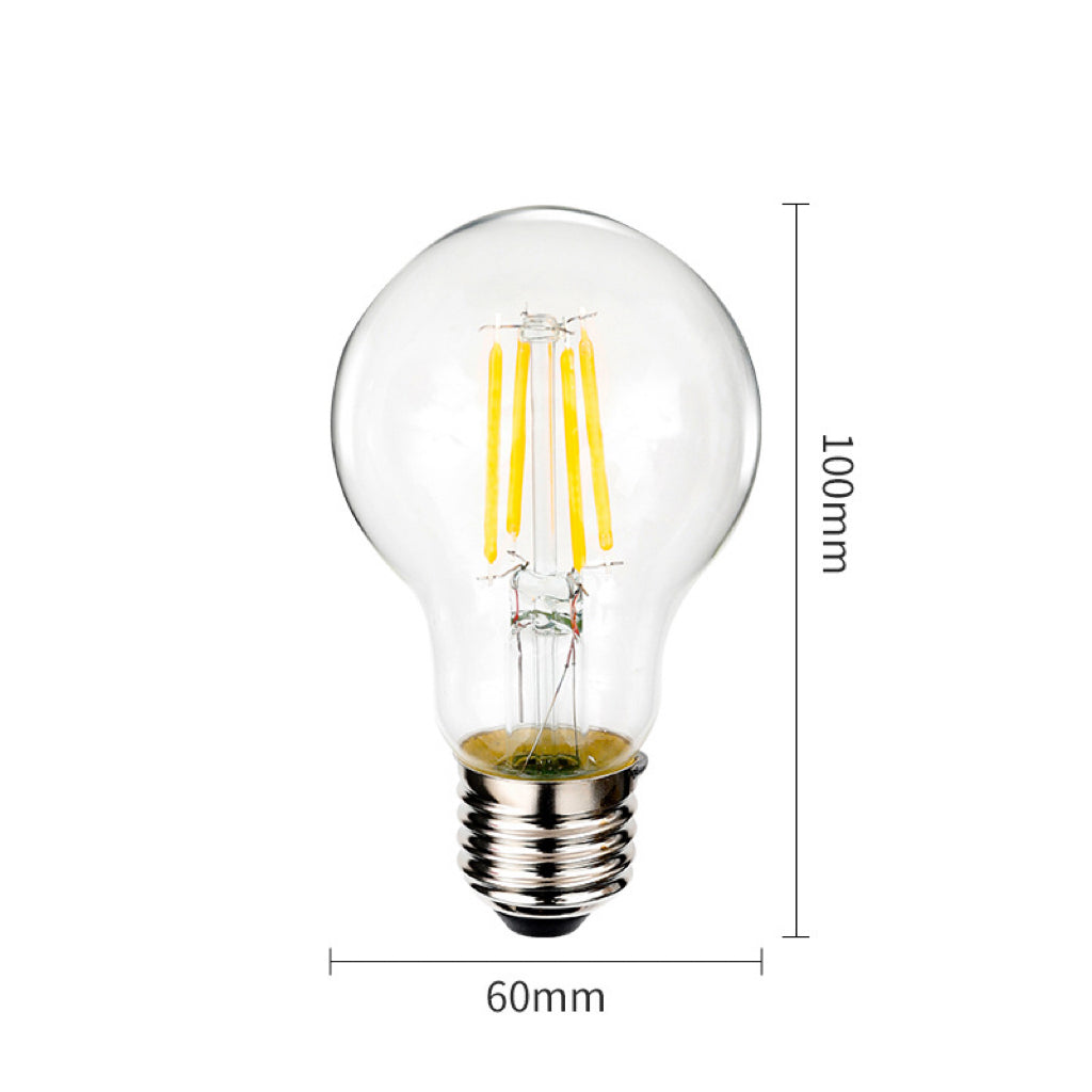 Dimmable Festoon Lights | 5.5m 10 Bulbs | A60 2w Clear | Drop Hang