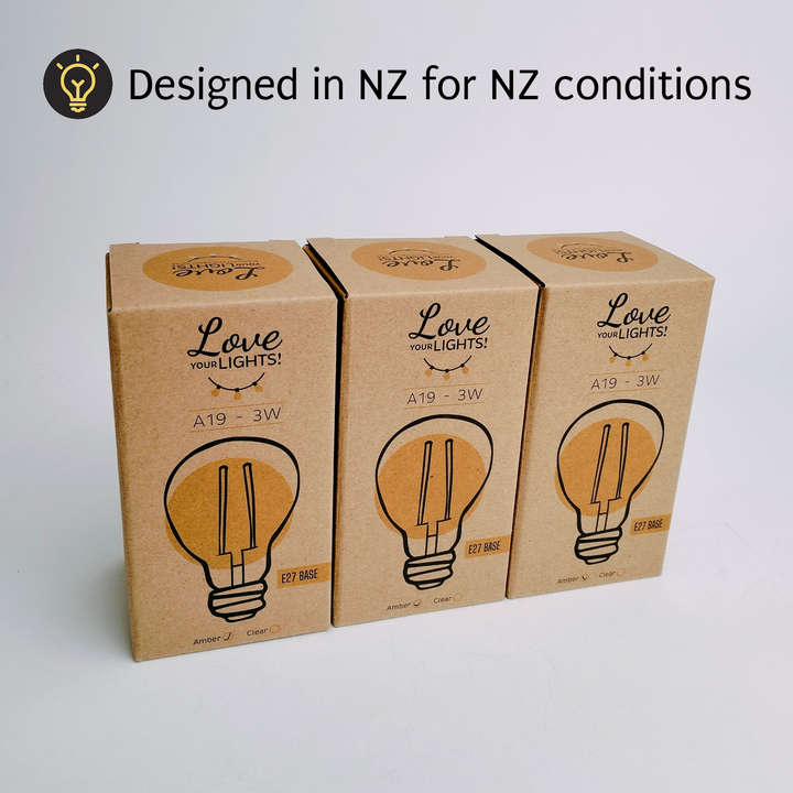 A19 Bulb | 5m 10 Bulbs | Drop Hang Dimmable Festoon Lights