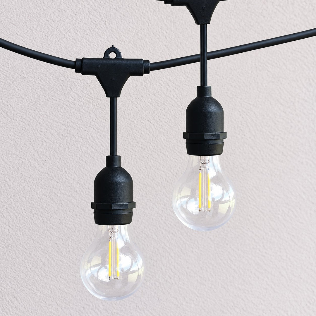 A60 Clear Bulb | 5m 10 Bulbs | Drop Hang Dimmable Festoon Lights