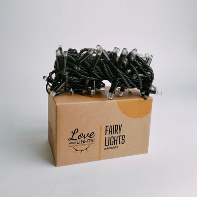 Core Series Fairy Lights | 10m Black PVC Cable | Connectable | Indoor & Outdoor