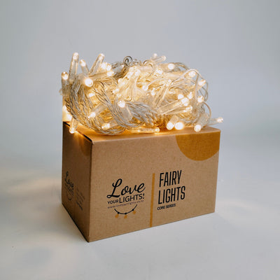 Core Series Fairy Lights | 10m Clear PVC Cable | Connectable | Indoor & Outdoor