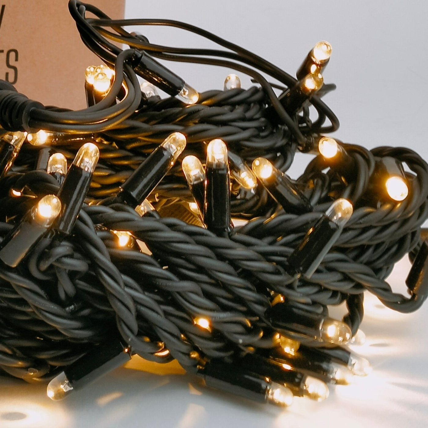 Low Voltage Fairy Lights  | Pro Series | 10m Black Rubber Cable | Connectable | Outdoor