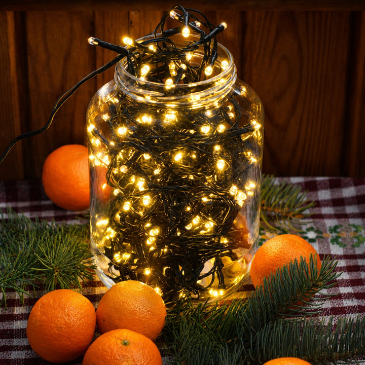 Indoor Fairy Lights |  10m | Connectable | Black PVC Cable | Essential Series