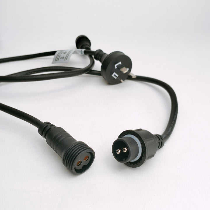 3m Festoon Light Extension Black