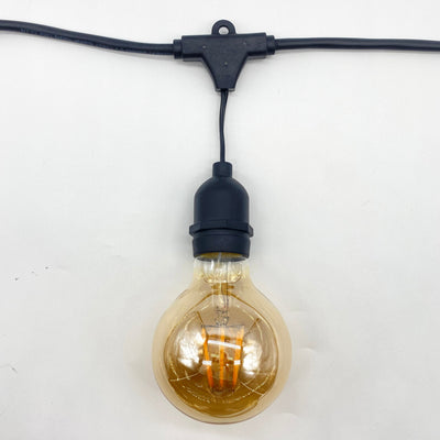 G80 15m 15 Drop Hang Amber Bulbs