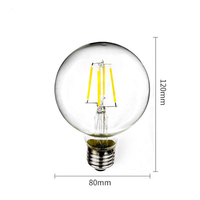 Flush Mount | 10m 10 Bulbs | G80 5w Amber Glass | Dimmable Festoon Lights