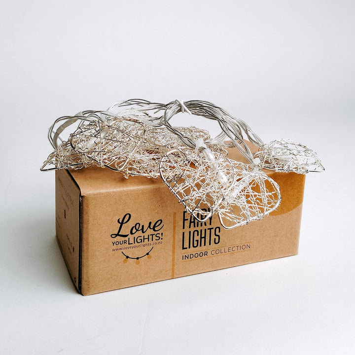20 Heart Fairy Lights | 2.7m | USB | Decorative Indoor