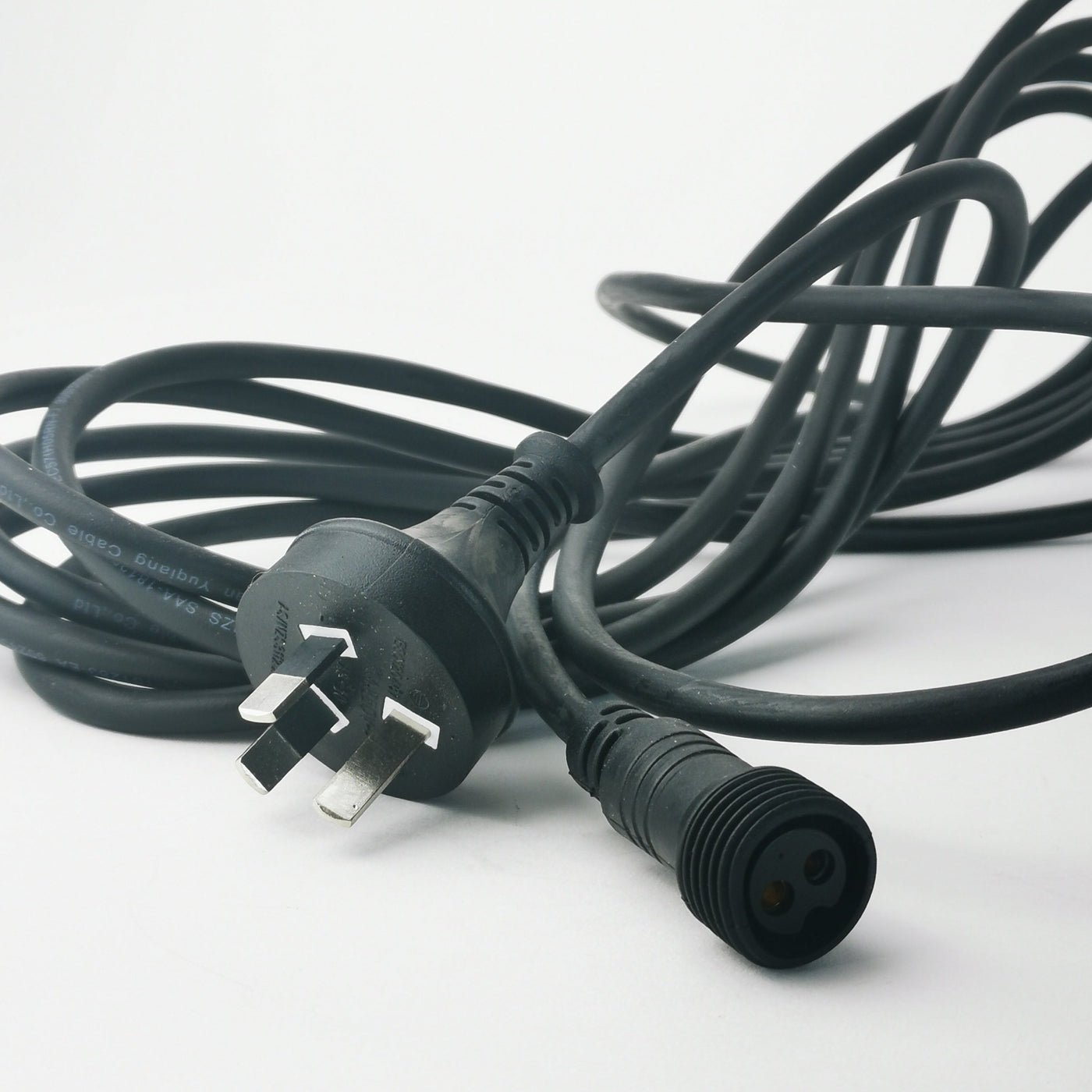 5m Black Festoon Extension Cable with Plug