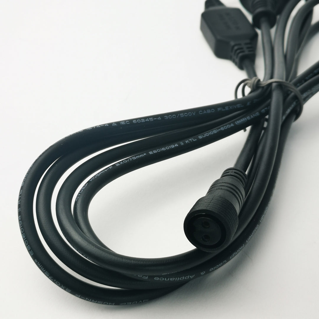 5m Fairy Light Power Cable | PVC | Black | Essential & Core