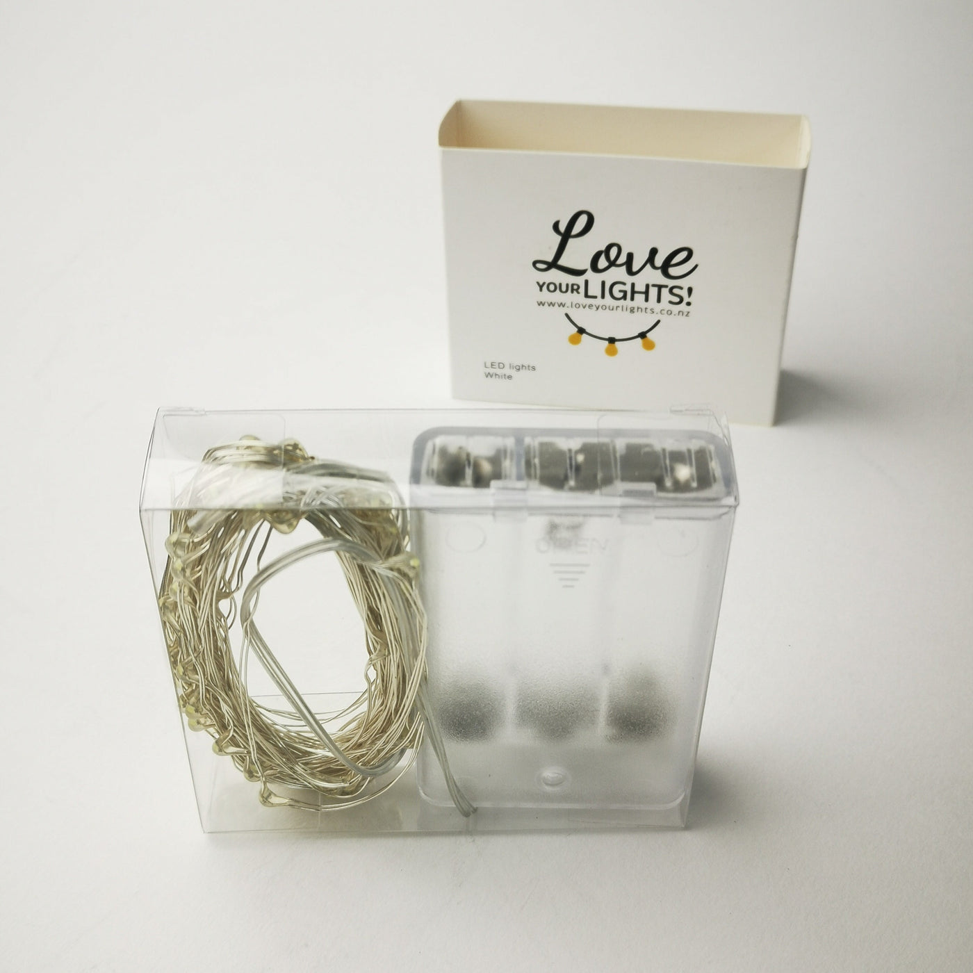 Silver 10m Fairy Lights | White | AA Battery | Decorative Indoor Battery