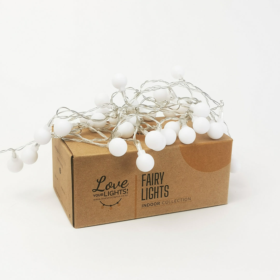 Globe Ball Fairy Lights | 40 LED Bulbs | Decorative Indoor