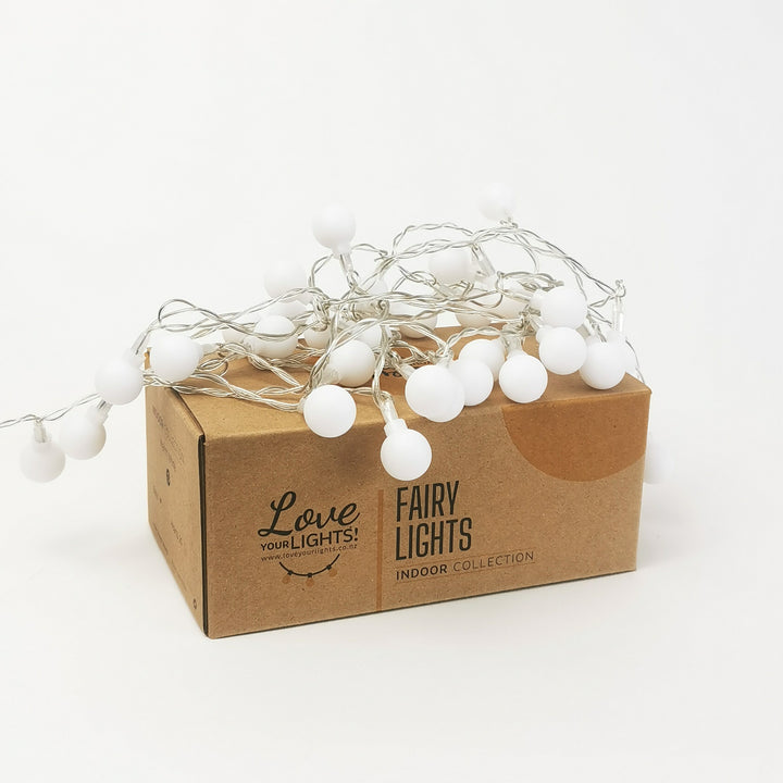 Globe Ball Fairy Lights | 40 LED Bulbs | Decorative Indoor