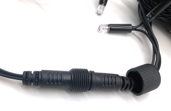 Indoor & Outdoor Fairy Lights | 10m Black PVC Cable Connectable | Core Series