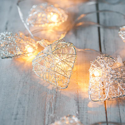 10 Heart Fairy Lights | 1.35m | USB | Decorative Indoor
