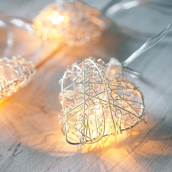 10 Heart Fairy Lights | 1.35m | USB | Decorative Indoor