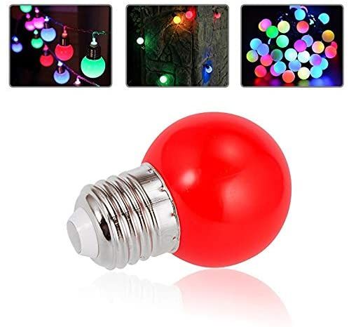 G45 Colour Festoon Lights | 10m 10 Bulbs | Flush Mount