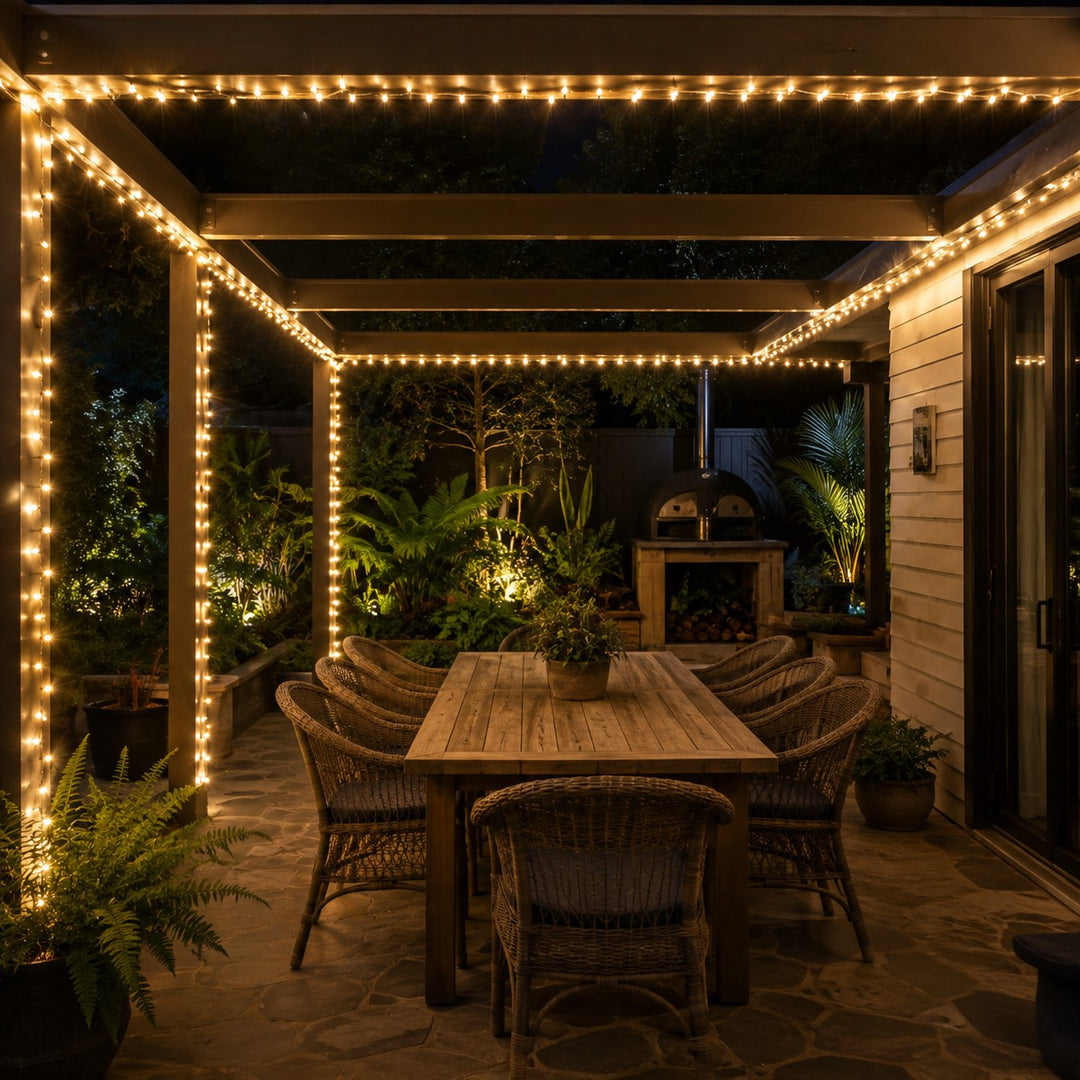 Indoor & Outdoor Fairy Lights | 10m | Connectable | Black PVC Cable | Core Series