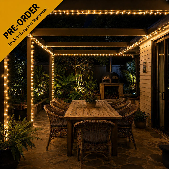 Indoor & Outdoor Fairy Lights | 10m | Connectable | Black PVC Cable | Core Series