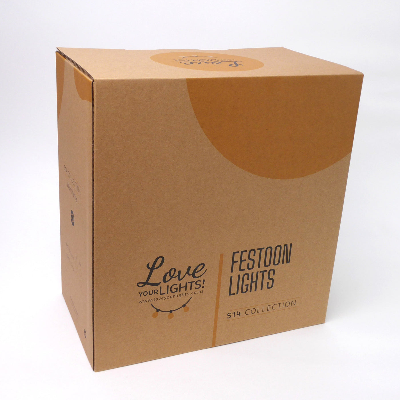 Dimmable Festoon Lights | 10m 20 Bulbs | S14 2w | Flush Mount