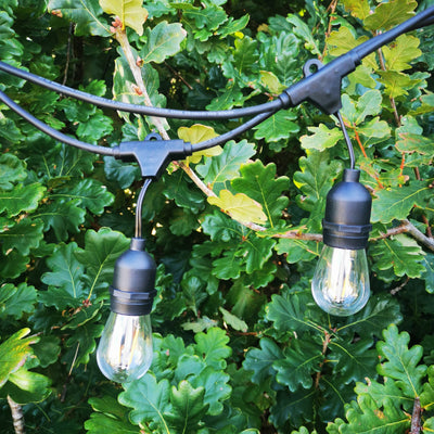 Dimmable Festoon Lights | 15m 15 Bulbs | S14 2w | Drop Hang