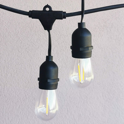 Dimmable Festoon Lights | 10m 10 Bulbs | S14 2w | Drop Hang